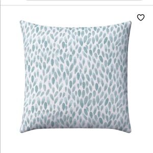 19”x19” Aqua floral pillow covers